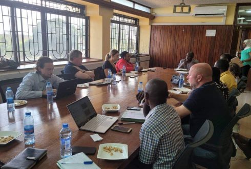 Discussion with the cashew board in Tanzania on strengthening the cashew value chain.